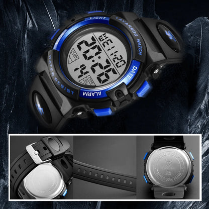 Digital Sports Watch for Age 4-15 Waterproof Watches with Alarm Stopwatch Wrist Watches for Age 4-15 Birthday Chriatmas Gift